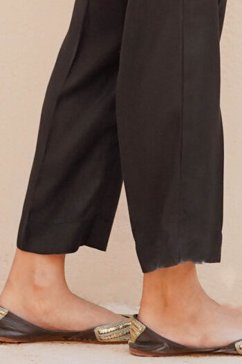 Plain Fitted Pants 2