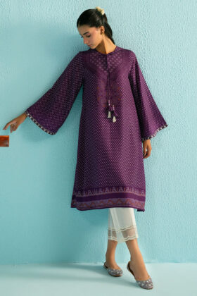 Purple Glam Printed Lawn Shirt